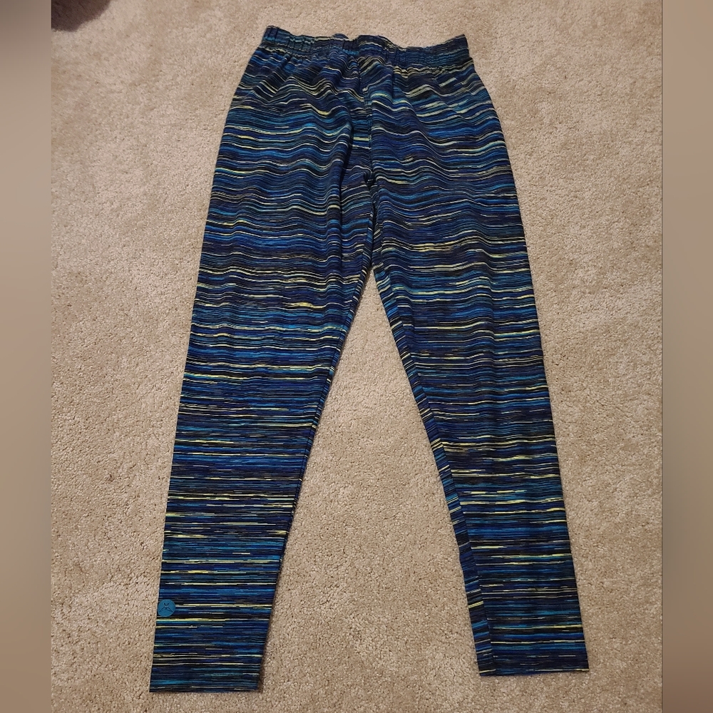 Sweet Legs Blue Green leggings One size